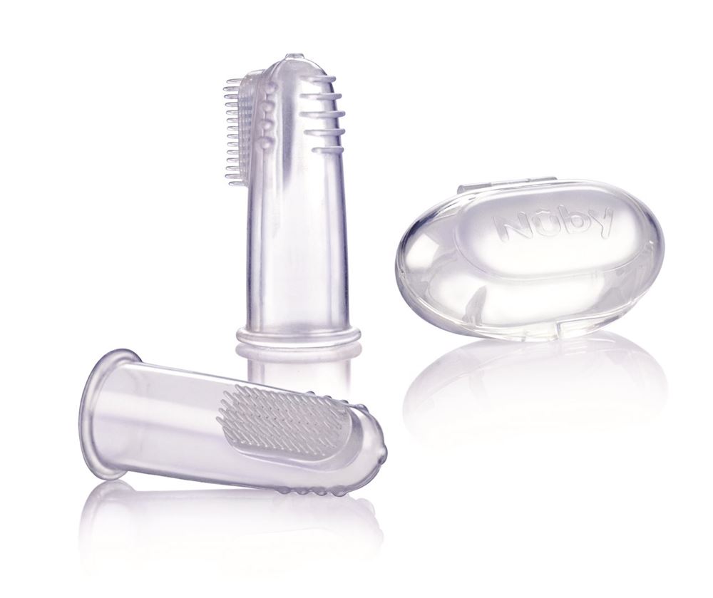 NUBY Finger-Zahnbürste mit Aufbewahrungsbox