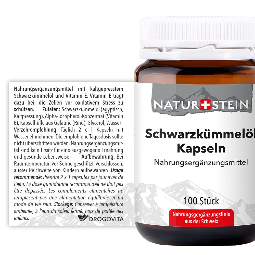 NATURSTEIN Schwarzkümmelöl Ägyptisch Kaps 100 Stk