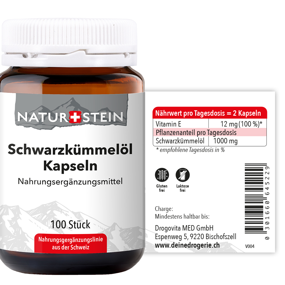 NATURSTEIN Schwarzkümmelöl Ägyptisch Kaps 100 Stk