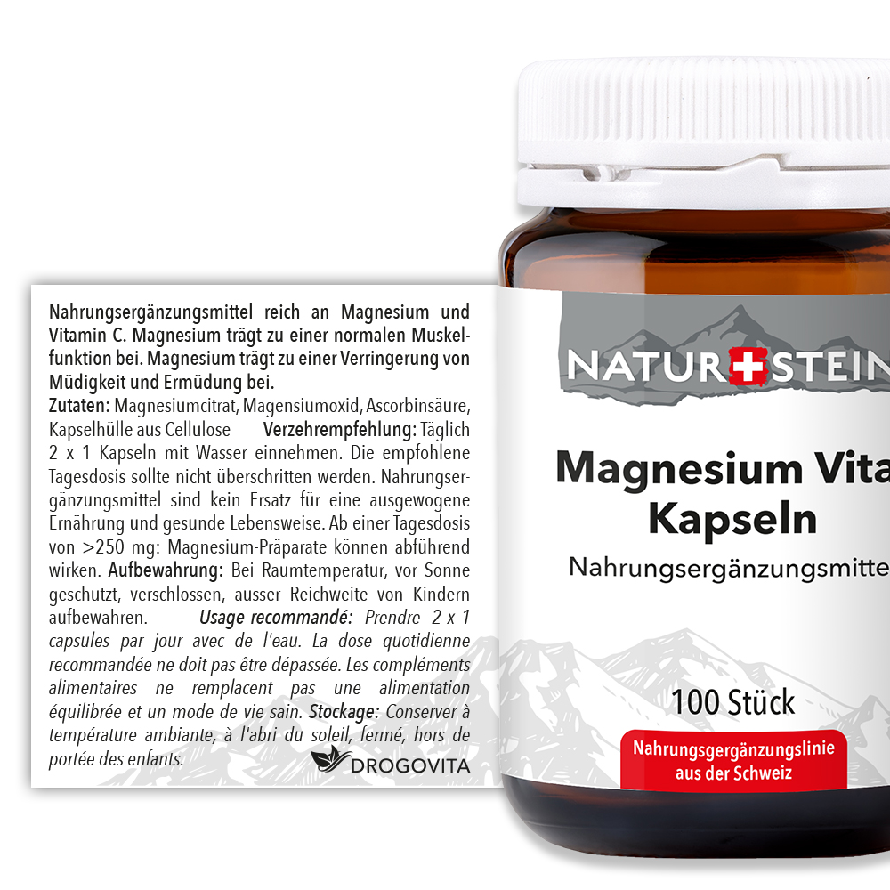 NATURSTEIN Magnesium Vital Kaps Glasfl 100 Stk