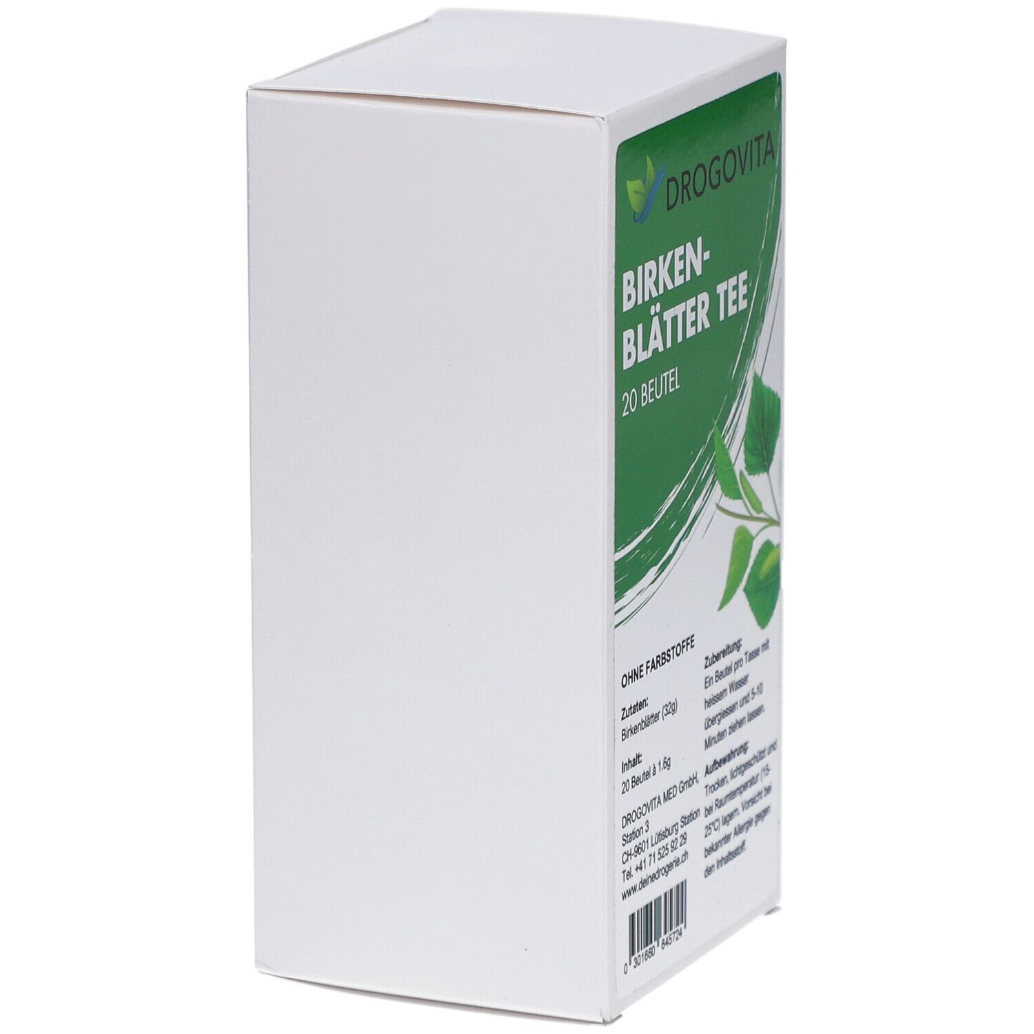 DROGOVITA Birkenblätter Tee Btl 20 Stk
