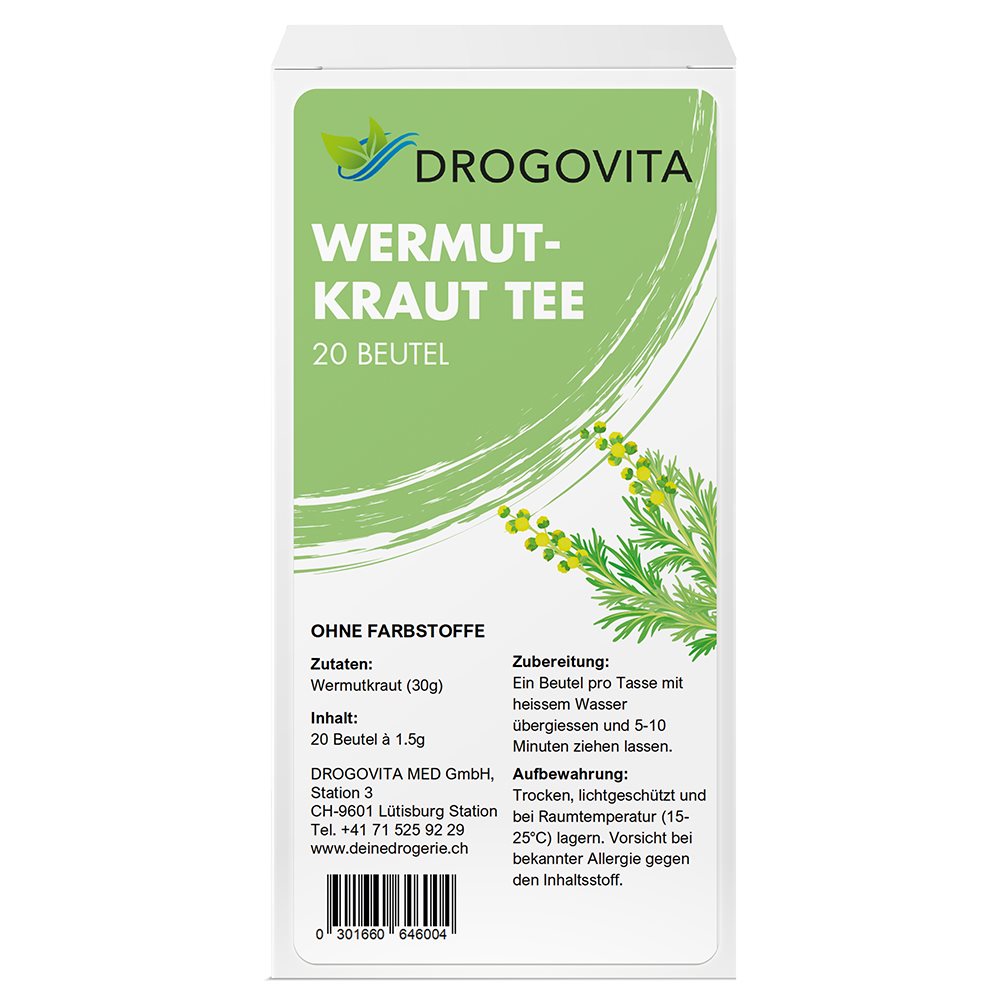 DROGOVITA Wermut Tee Btl 20 Stk