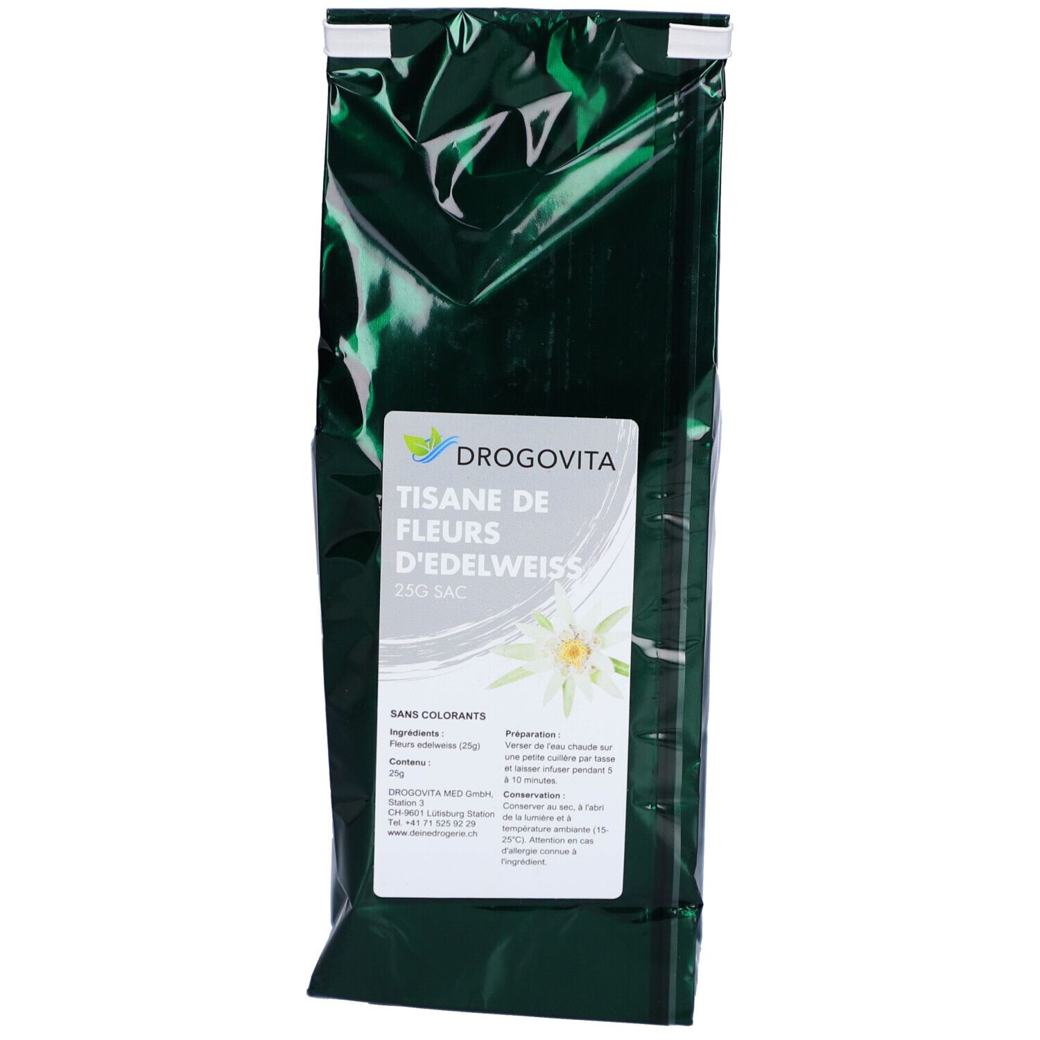 DROGOVITA Edelweissblüten Tee Btl 25 g