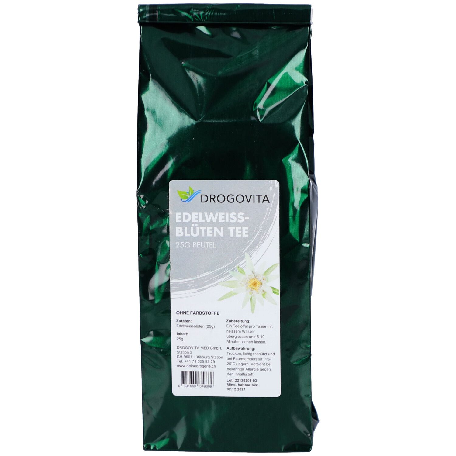 DROGOVITA Edelweissblüten Tee Btl 25 g