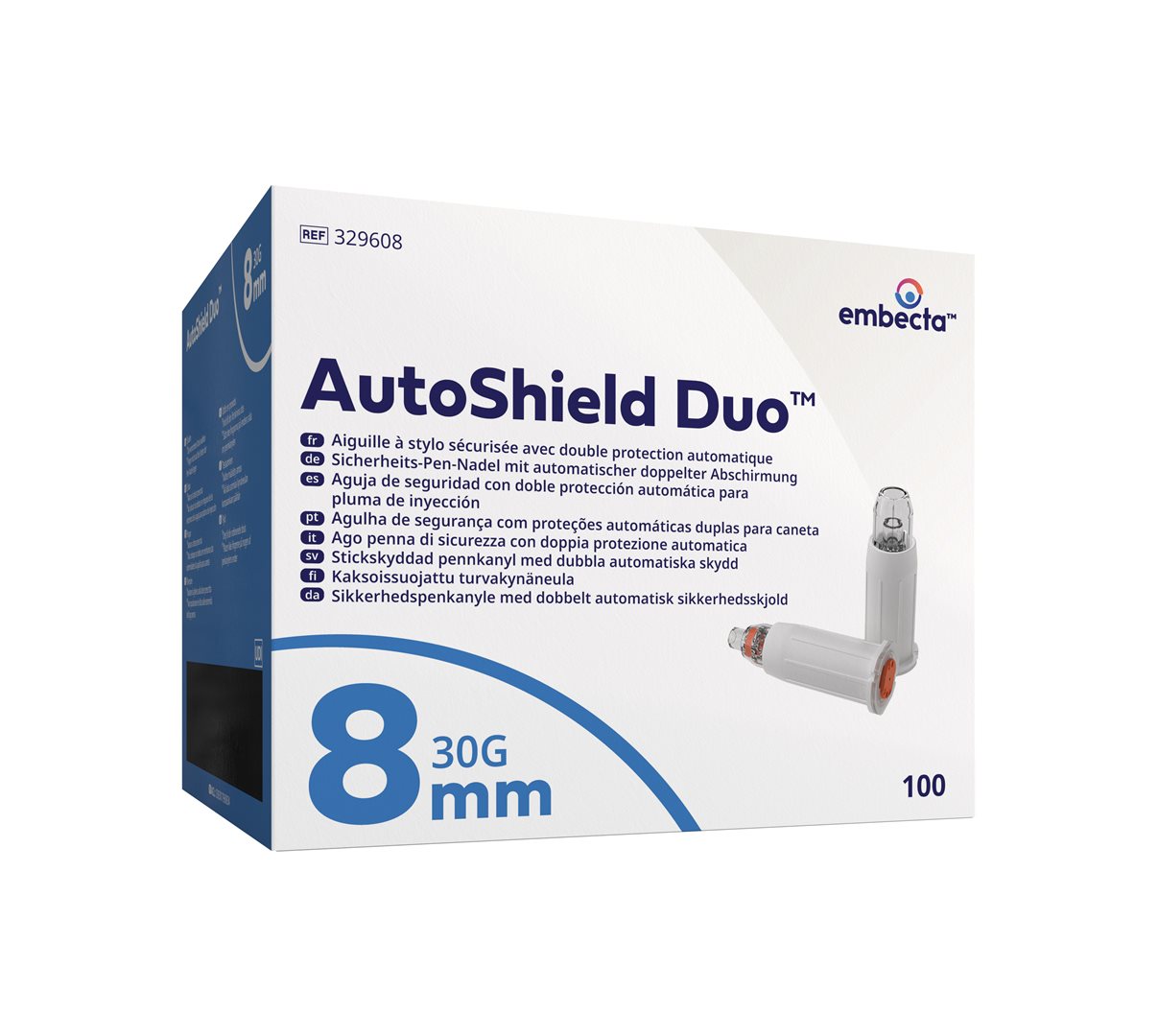 EMBECTA AutoShield Duo Sicherh-Pen-Nad 8mm 100 Stk