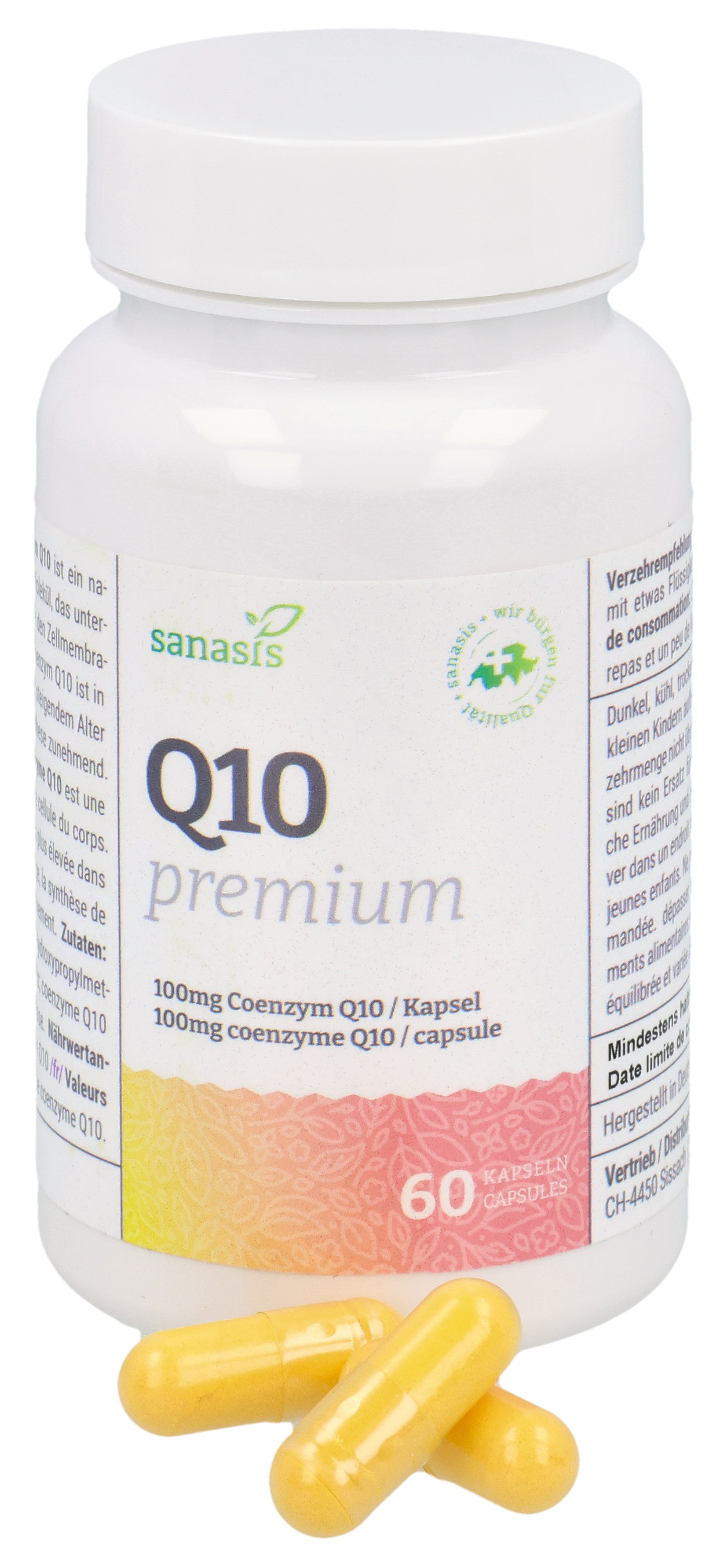 SANASIS Q10 premium Kaps 100 mg Ds 60 Stk