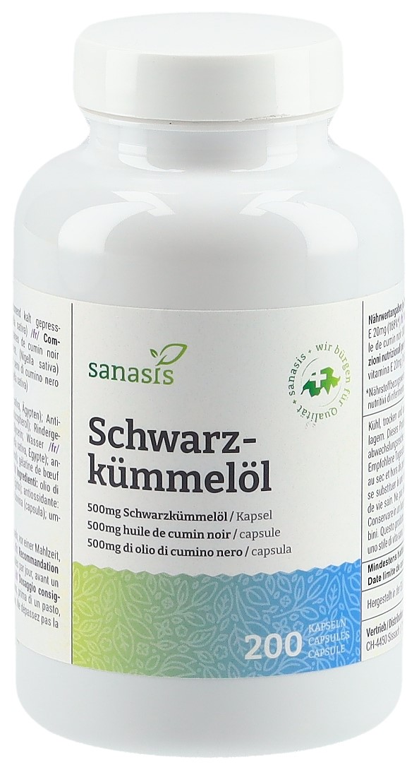 SANASIS Schwarzkümmelöl Kaps Ds 200 Stk
