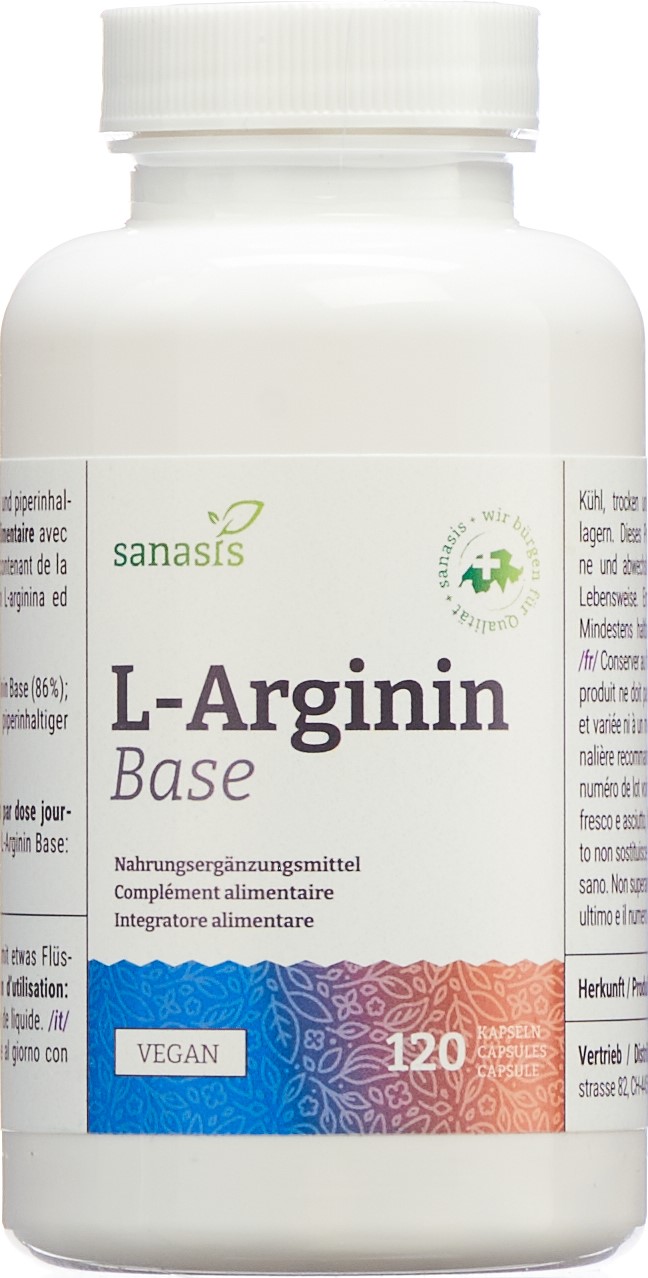 SANASIS L-Arginin Base Kaps Ds 120 Stk