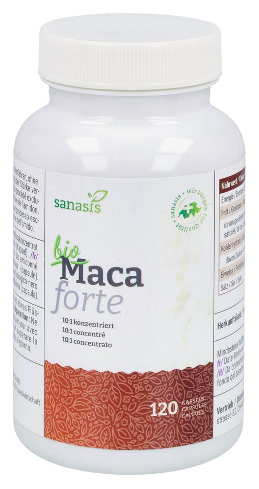 SANASIS Maca Forte Kaps Bio Ds 120 Stk