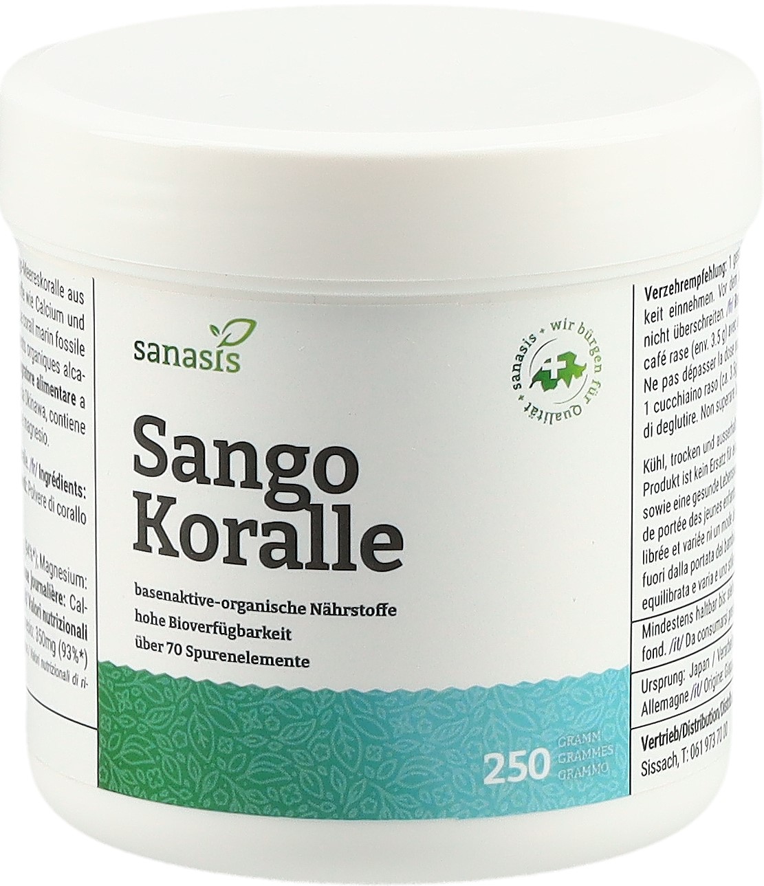 SANASIS Sango Koralle Plv vegan Ds 250 g