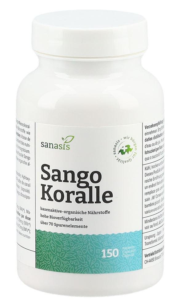 SANASIS Sango Koralle Kaps (n) Ds 150 Stk