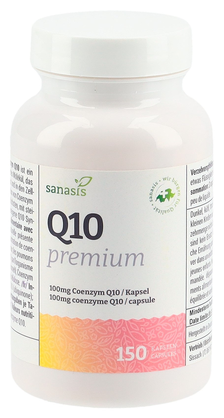 SANASIS Q10 premium Kaps 100 mg Ds 150 Stk