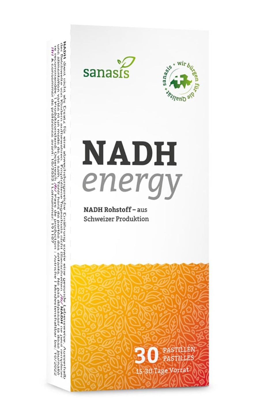 SANASIS NADH Energy Pastillen 30 Stk