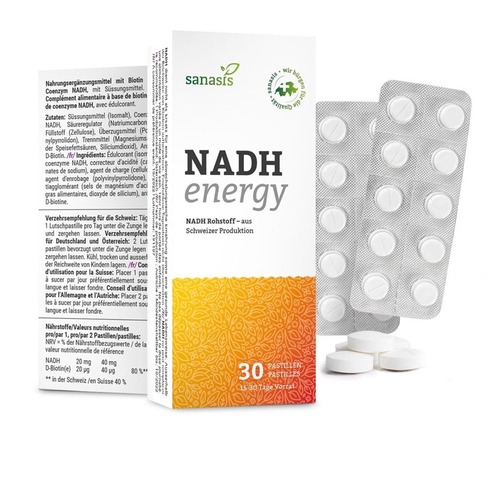 SANASIS NADH Energy Pastillen 30 Stk