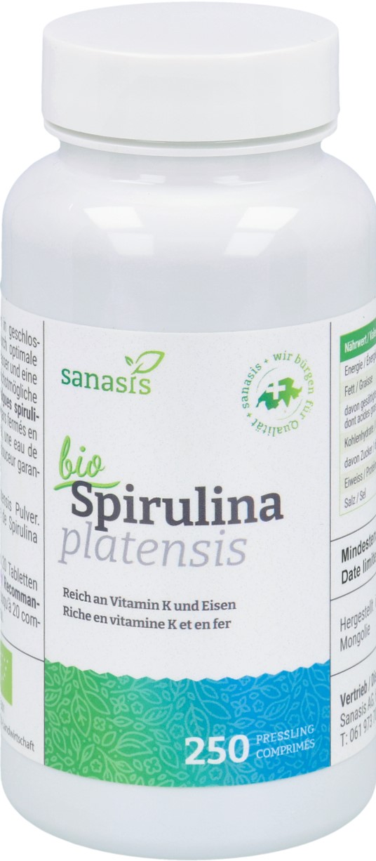 SANASIS Spirulina Tabl 400 mg Bio Ds 250 Stk
