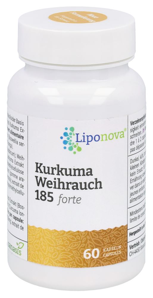 SANASIS Liponova Kurkuma Weihr Kaps 185 for 60 Stk