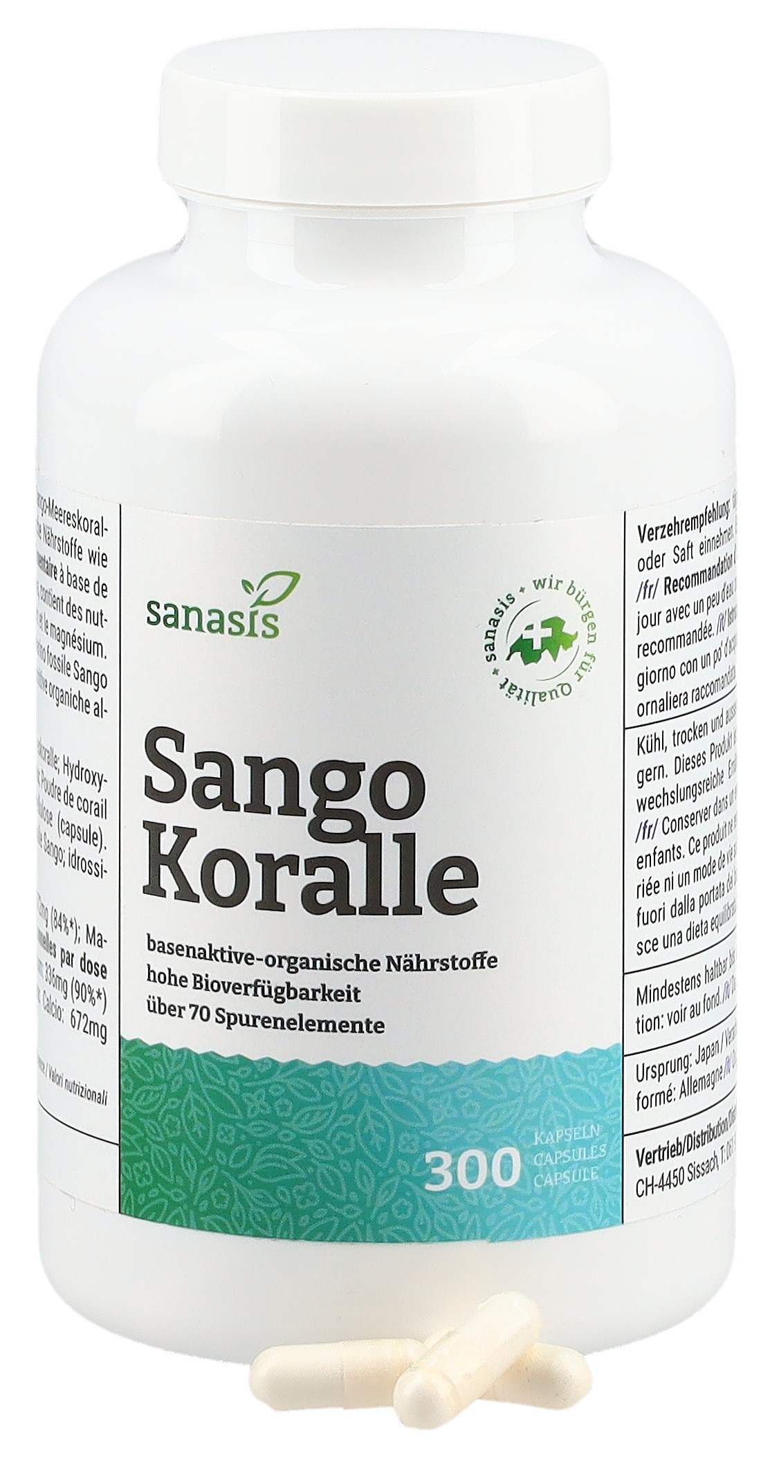 SANASIS Sango Koralle Kaps Ds 300 Stk