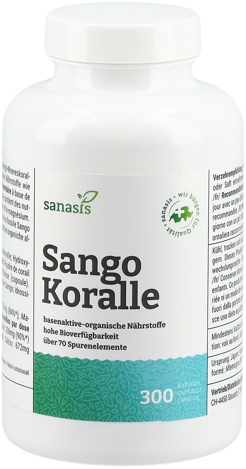 SANASIS Sango Koralle Kaps Ds 300 Stk