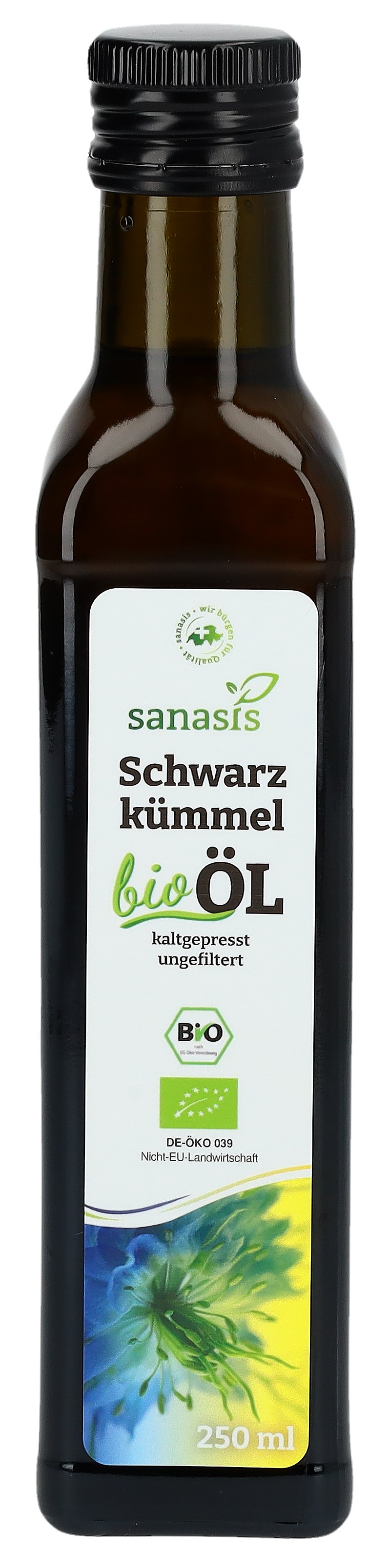 SANASIS Schwarzkümmelöl ungefiltert 250 ml