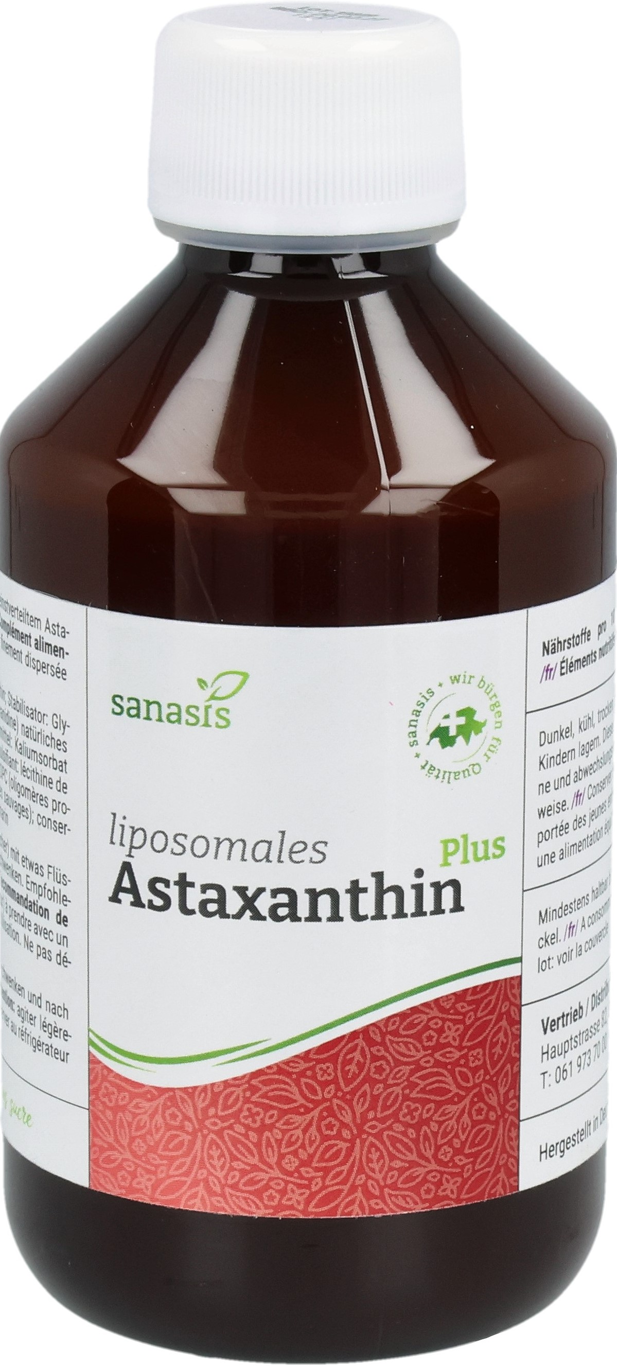 SANASIS Astaxanthin Plus liposomal Fl 250 ml