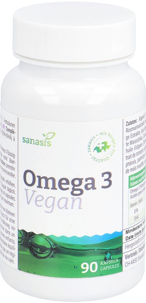 SANASIS Omega 3 Kaps vegan Ds 90 Stk