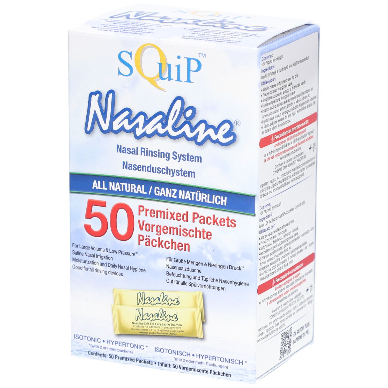 NASALINE Nasenduschsystem Plv Btl 50 Stk
