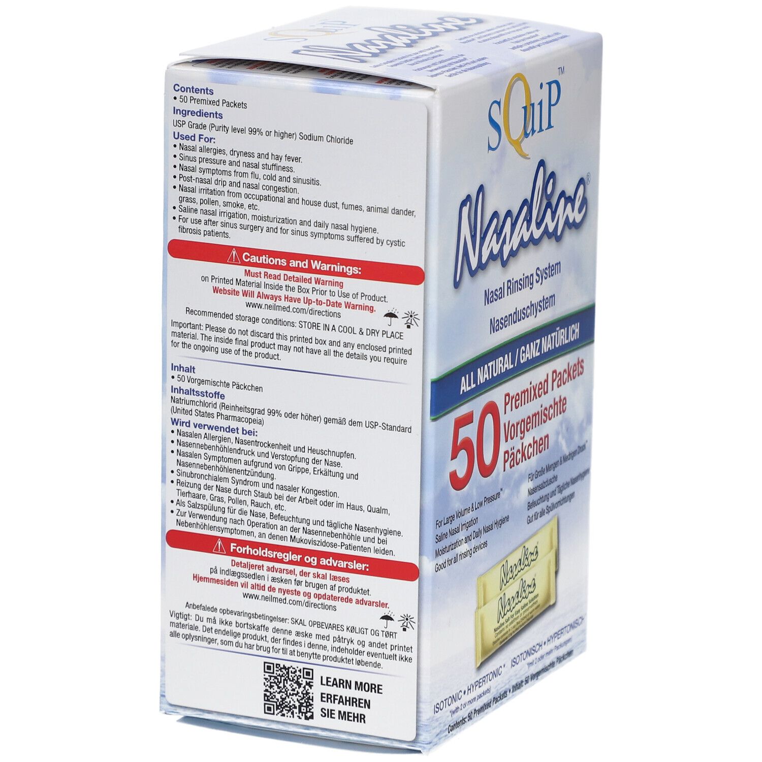 NASALINE Nasenduschsystem Plv Btl 50 Stk