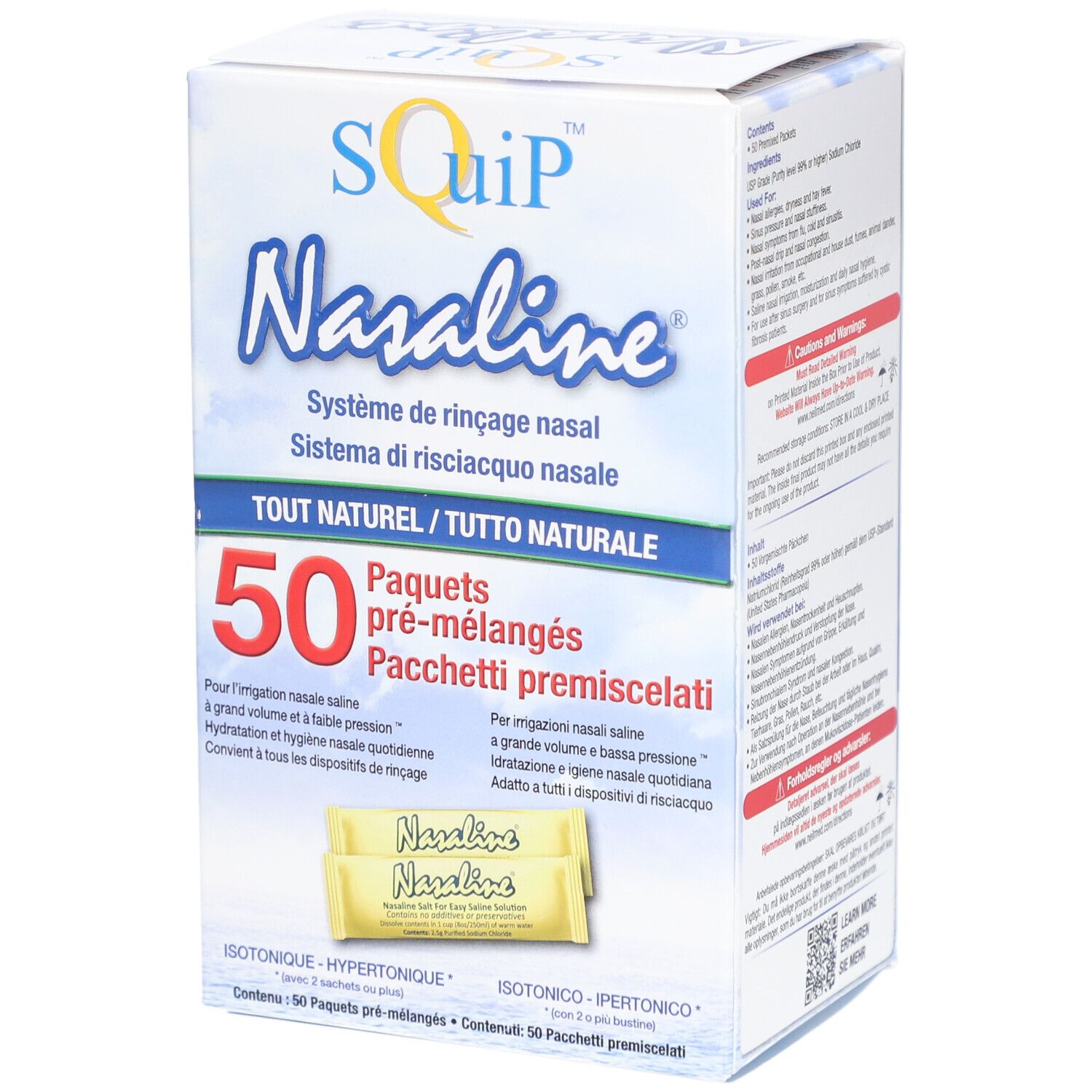 NASALINE Nasenduschsystem Plv Btl 50 Stk
