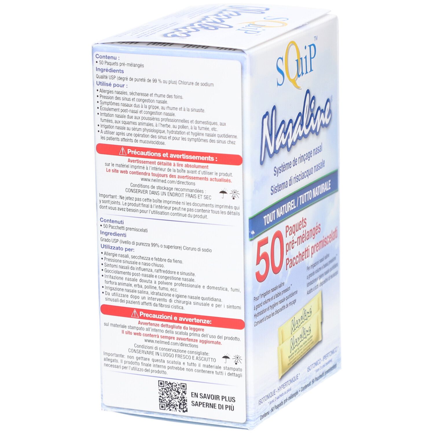 NASALINE Nasenduschsystem Plv Btl 50 Stk