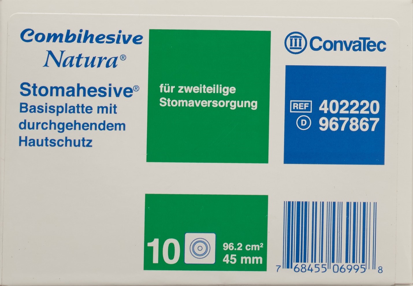 NATURA Duoflex Basisplatt 45mm 10x10cm 10 Stk