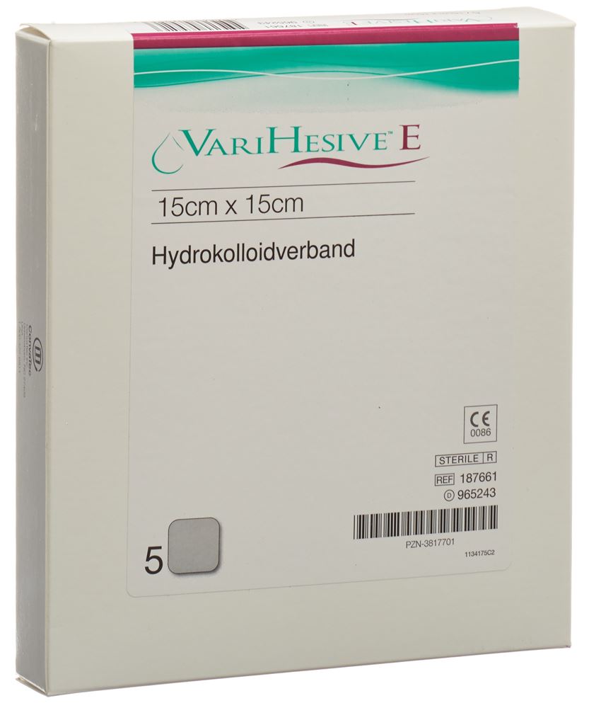 VARIHESIVE E Verband 15x15cm 5 Stk