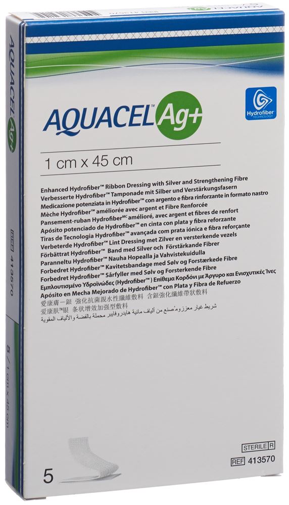 AQUACEL Ag+ Tamponade 1x45cm 5 Stk