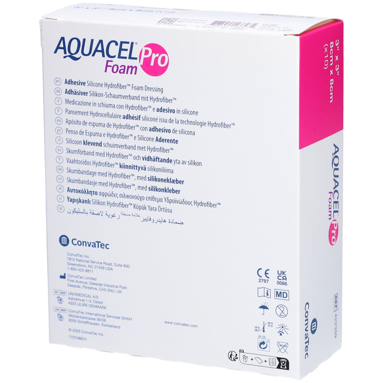 AQUACEL Foam Pro 8x8cm 10 Stk