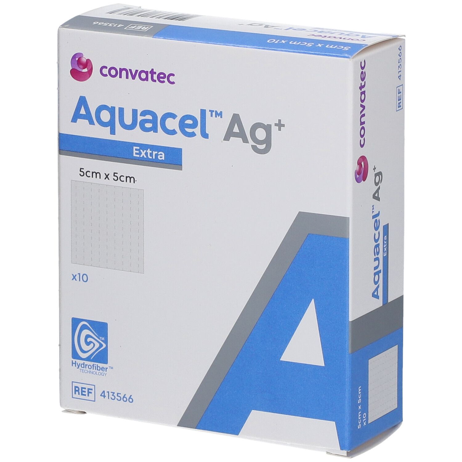AQUACEL Ag+ Extra Kompresse 5x5cm (n) 10 Stk
