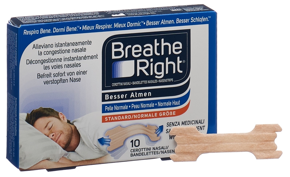 BREATHE RIGHT Nasenpflaster TAN S/M 10 Stk