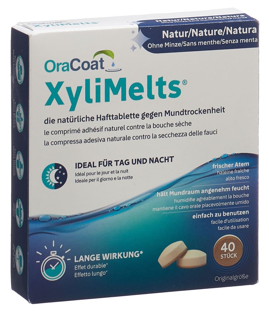 XYLIMELTS Hafttabl Mundtrockenheit Nature 40 Stk