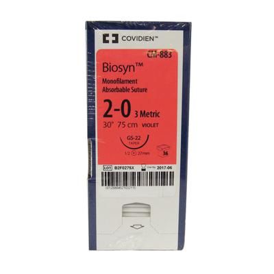 CM-883 BIOSYN* 2-0 VIO 75CM GS22 X36