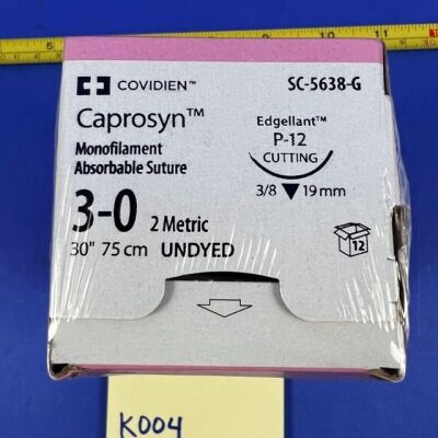 SC-5638-G CAPROSYN 3-0 UND 75CM P12X12