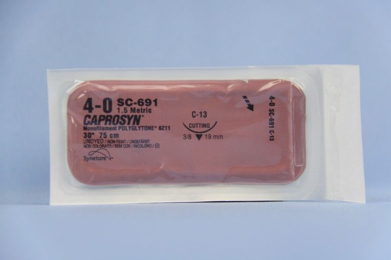 SC-691 CAPROSYN* 4-0 UND 75CM C13 X36