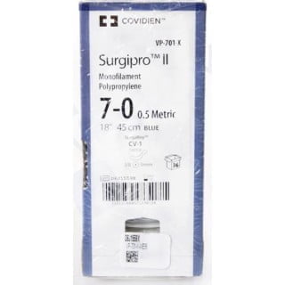 VP-701-X SURGIPRO*II 7-0 BLU 45CM CV1 DA