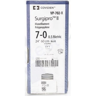 VP-702-X SURGIPRO*II 7-0 BLU 60CM CV1 DA