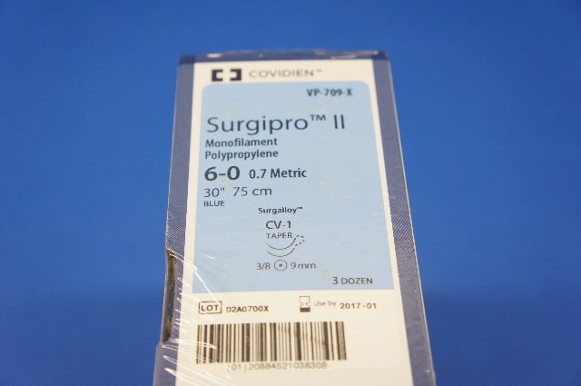 VP-709-X SURGIPRO*II 6-0 BLU 75CM CV1 DA