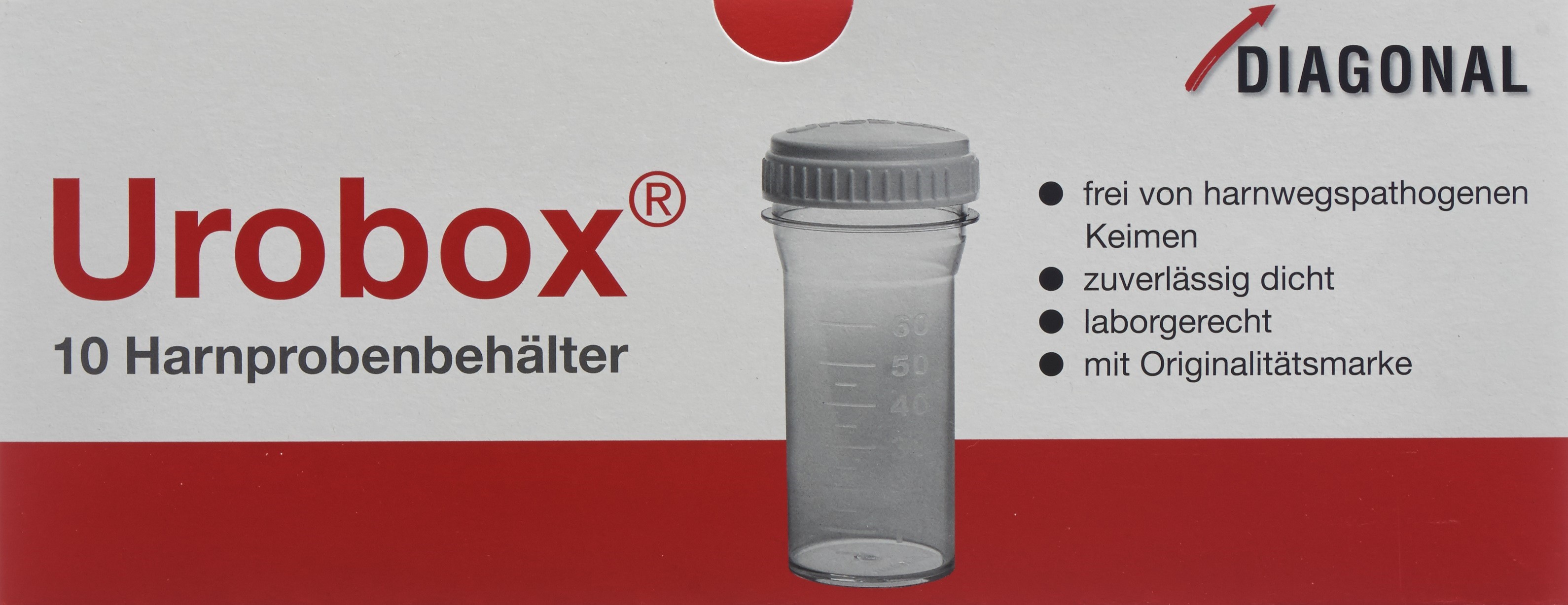 UROBOX Harnprobenbehälter 60ml keimfrei 10 Stk