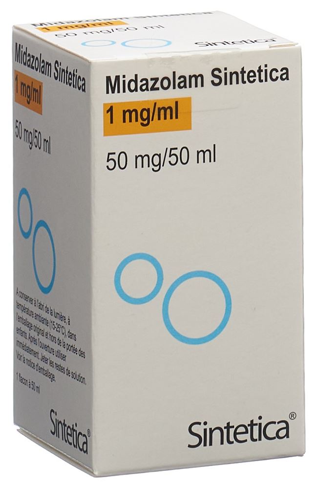 MIDAZOLAM Sintetica Inj Lös 50 mg/50ml Vial 50 ml