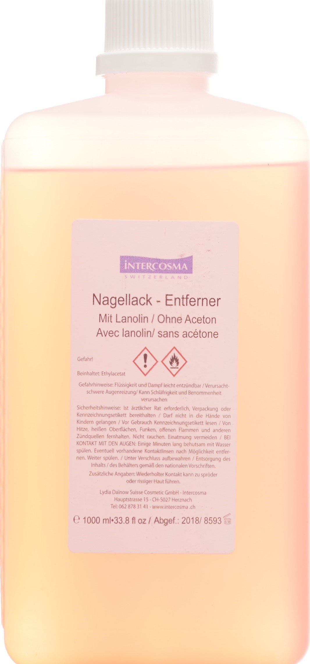 INTERCOSMA Nagellack Entferner 1000 ml