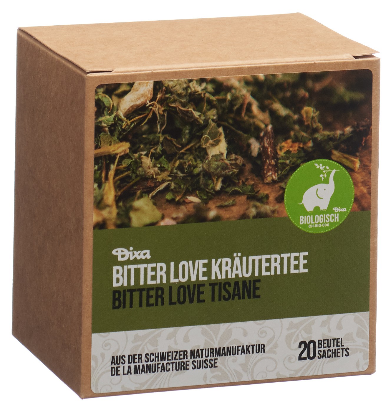 DIXA Bitter Love Tee BIO Py Btl Box 20 Stk