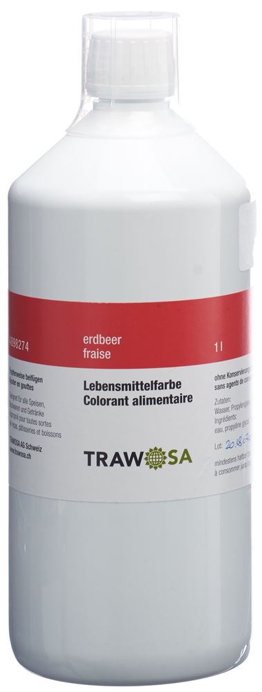 TRAWOSA Lebensmittelfarbstoff erdbeer 1000 ml