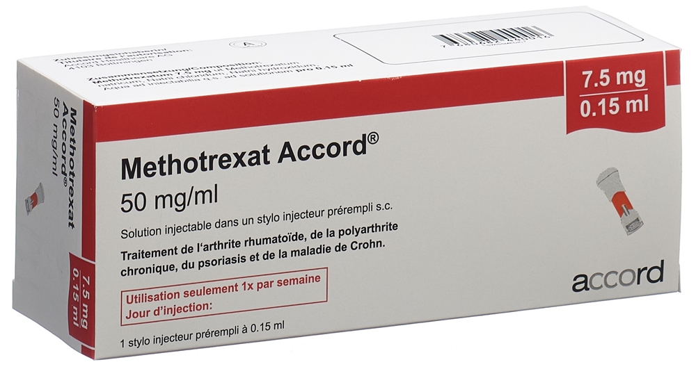 METHOTREXAT Accord 7.5 mg/0.15ml Fertinj 0.15 ml