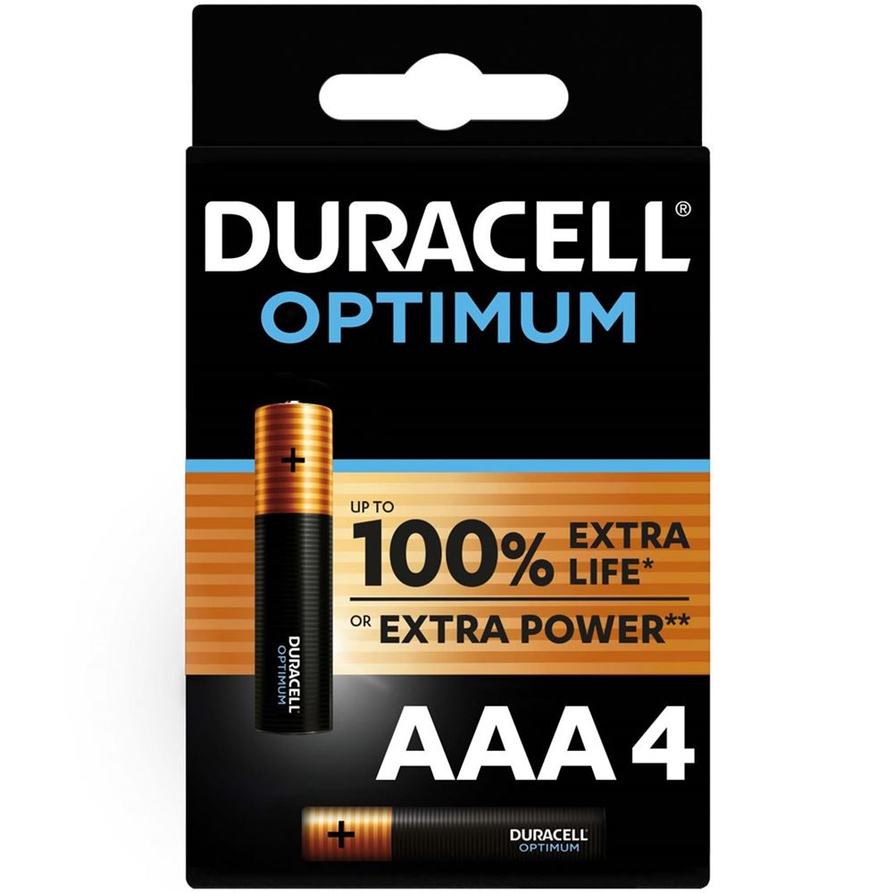 DURACELL Batt Optimum AAA 4 Stk