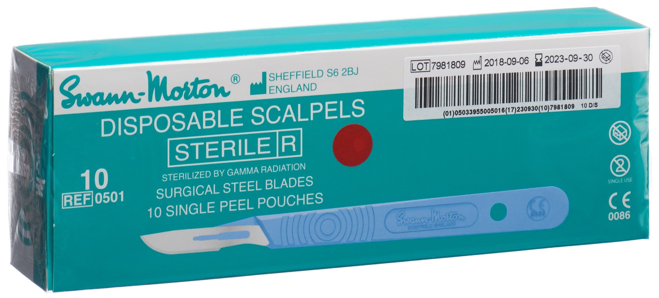 SWANN MORTON Skalpell 1x steril No 10 10 Stk